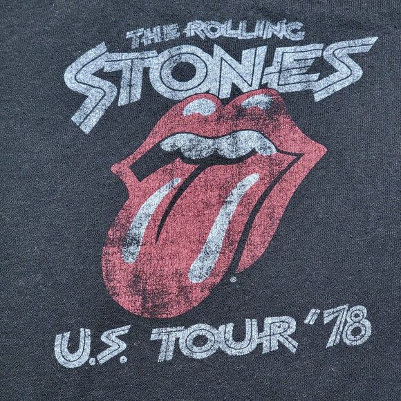The Rolling Stones SS Black Unisex Kids Tee "U.S. Tour '78" - Size 2T - Picture 2 of 4